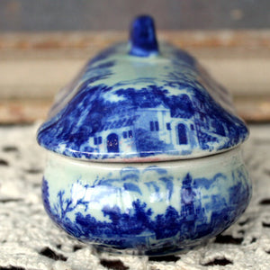 Victoria Ware Ironstone Lidded Box Trinket Toiletries