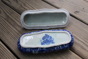 Victoria Ware Ironstone Lidded Box Trinket Toiletries