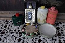 Load image into Gallery viewer, Vintage Vanity Lot Avon Decanters, Rice Silk Spools, Benjamin Ansehl Knight Perfume Bottle