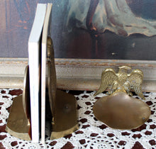 Load image into Gallery viewer, Vintage Eagle Brass Bookends &amp; Eagle Soap Dish