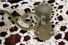 Load image into Gallery viewer, Vintage Brass Teapot Key Holder, Brass Heart Bell, Swivel Brass Candleholder