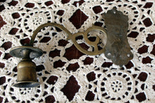 Load image into Gallery viewer, Vintage Brass Teapot Key Holder, Brass Heart Bell, Swivel Brass Candleholder