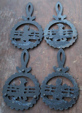 Load image into Gallery viewer, 4 Vintage Amish Man Woman Trivet Trivets Iron