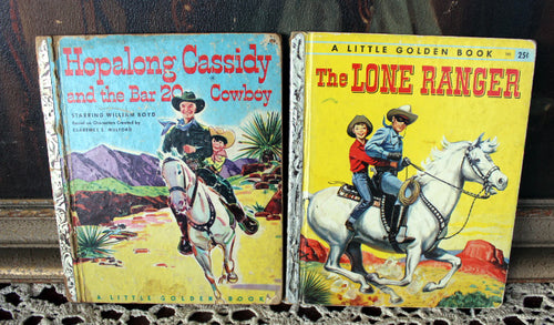 Vintage Lone Ranger, Hopalong Cassidy & The Bar 20 Cowboy, Tootle, Little Red Caboose  Little Golden Books