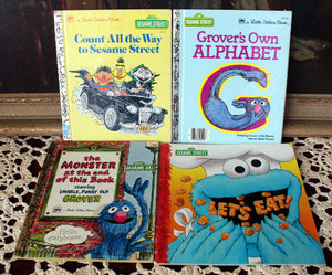Vintage Sesame Street Book Lot-The Monster at The End Of This Book PLUS