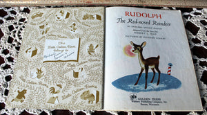 Vintage Rudolph ,Frosty, Night Before Xmas Little Golden Books