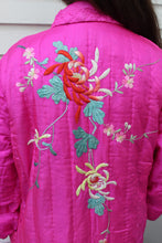 Load image into Gallery viewer, Vintage Embroidered Oriental Robe Pajama Set S M Floral