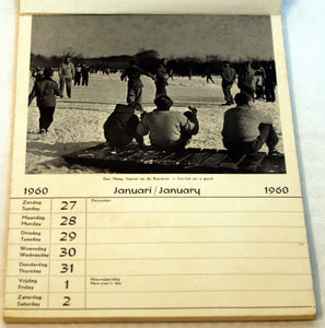 Vintage Calendar 1960 Vanhof & Blokker Horticultural Amsterdam Pics & More