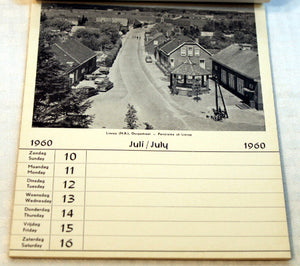Vintage Calendar 1960 Vanhof & Blokker Horticultural Amsterdam Pics & More