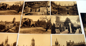 13 Vintage Oxford Postcards 12 un-used Bodleian Library, Christ Church, City Wall New College