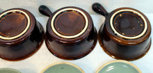 Load image into Gallery viewer, 4 Red Wing Village Green Handled Mini Covered  Casserole Soup