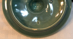 Red Wing Village Green Sugar Bowl & Creamer Set