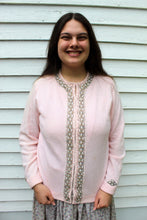 Load image into Gallery viewer, 50&#39;s 60&#39;s  Beaded Rhinestone Vintage Sweater M