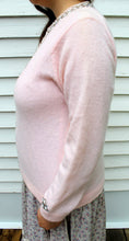 Load image into Gallery viewer, 50&#39;s 60&#39;s  Beaded Rhinestone Vintage Sweater M