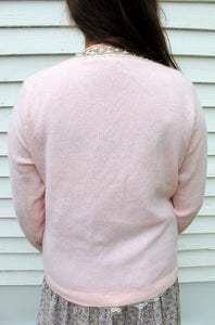 50's 60's  Beaded Rhinestone Vintage Sweater M