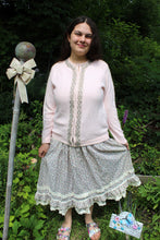 Load image into Gallery viewer, 50&#39;s 60&#39;s  Beaded Rhinestone Vintage Sweater M