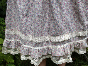 Vintage Jessica's Gunnies Gunne Sax Floral Pheasant Skirt 11
