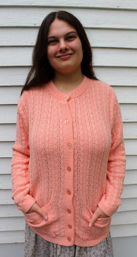 DEADSTOCK Vintage Cardigan Sweater Large Woman's