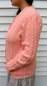 DEADSTOCK Vintage Cardigan Sweater Large Woman's