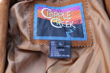 Load image into Gallery viewer, Vintage Western Studded Cropped Leather Jacket L
