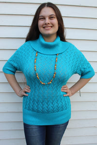 NOS Michael Kors Blue Knit Sweater XS/XP