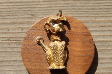 Load image into Gallery viewer, Mid-Century Poodle Pendant Rhinestone Eyes Moveable Head