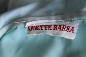 Vintage Odette Barsa Floral Lace Bed Jacket Robe
